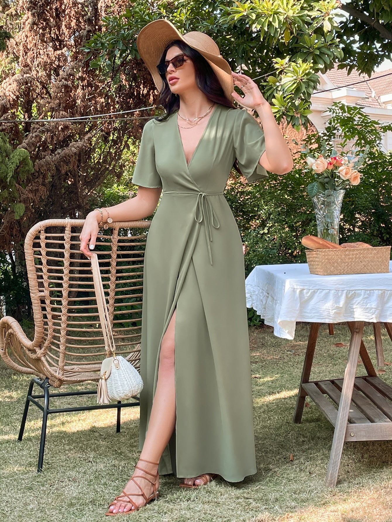 Olive 2025 wrap dress