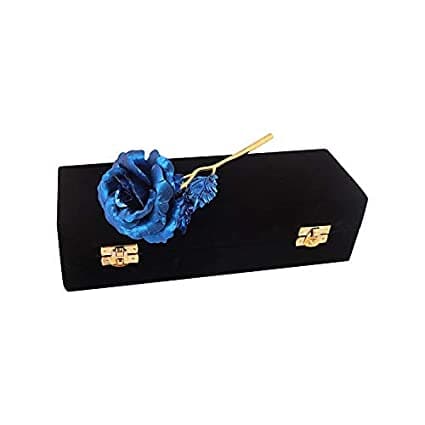 24K Gold Rose 25 Cm With Black Velvet Box