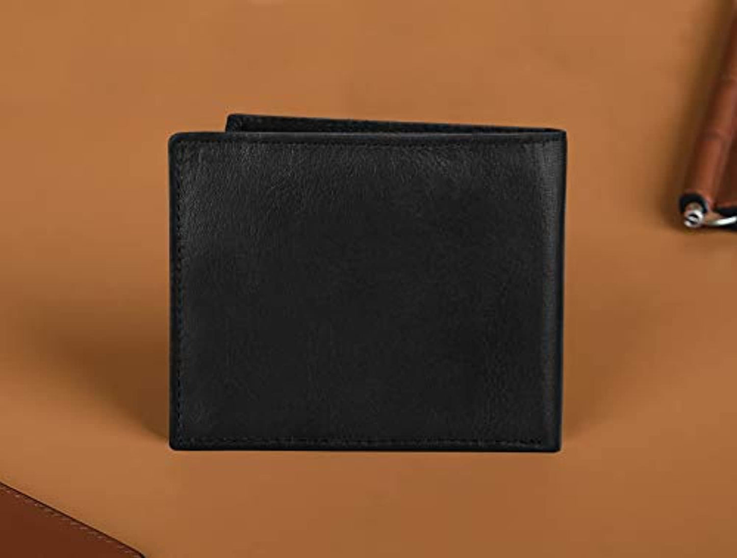 Combo of Men's Black Wallet & Belt
