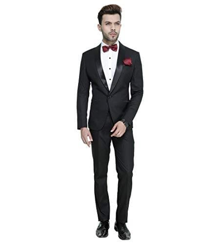 Shawl Collar One Button Slim Fit Tuxedo Suit