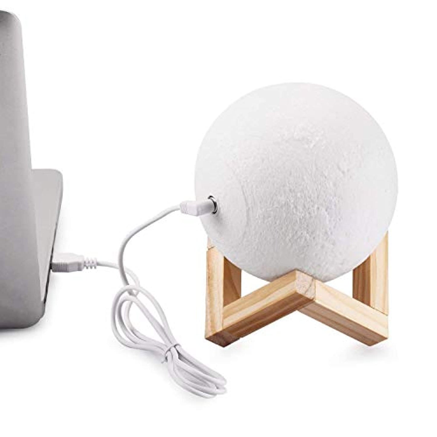 3D Lamp with Touch Control Adjust Brightness Moon Light with Stand