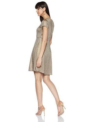 Short Sleeve A-Line Mini Dress