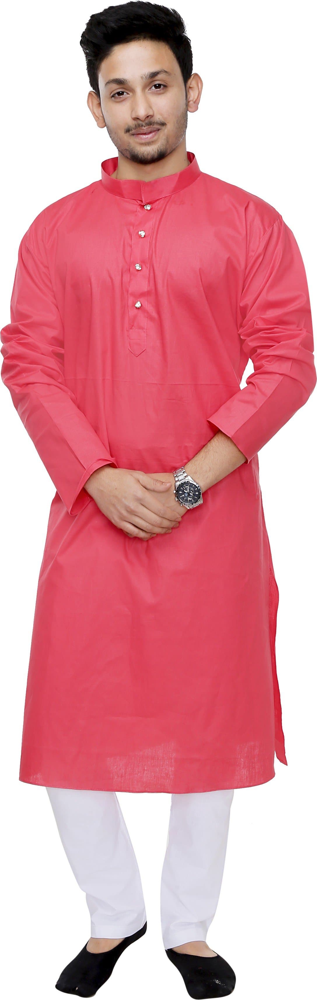 Cotton Blend Kurta and Pyjama Set