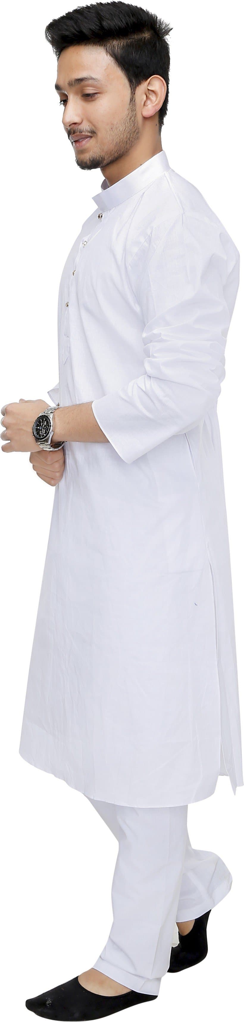 Cotton Blend Kurta and Pyjama Set