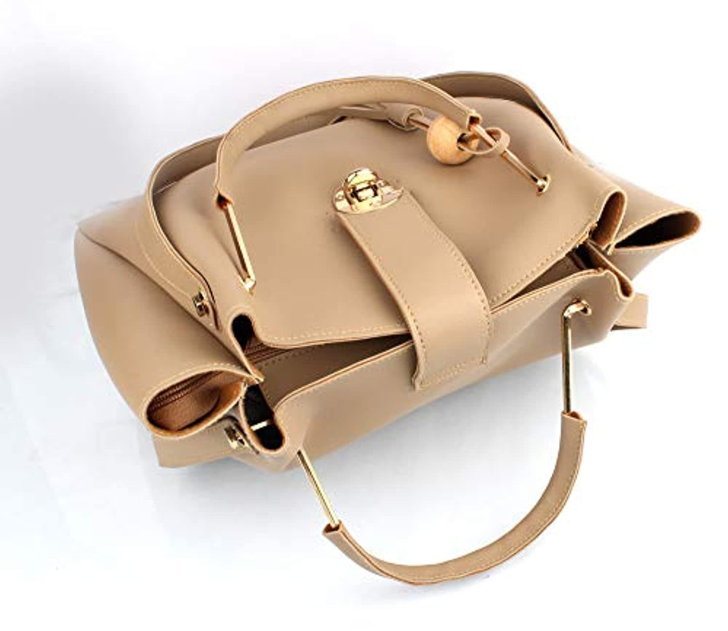 Women's PU Leather Handbag Combo