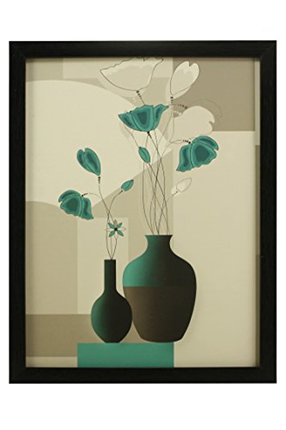 3 Pc Set of Floral Paintings Without Glass