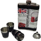 Stainless Steel Hip Flask with 4 Shot Glasses and Funnel