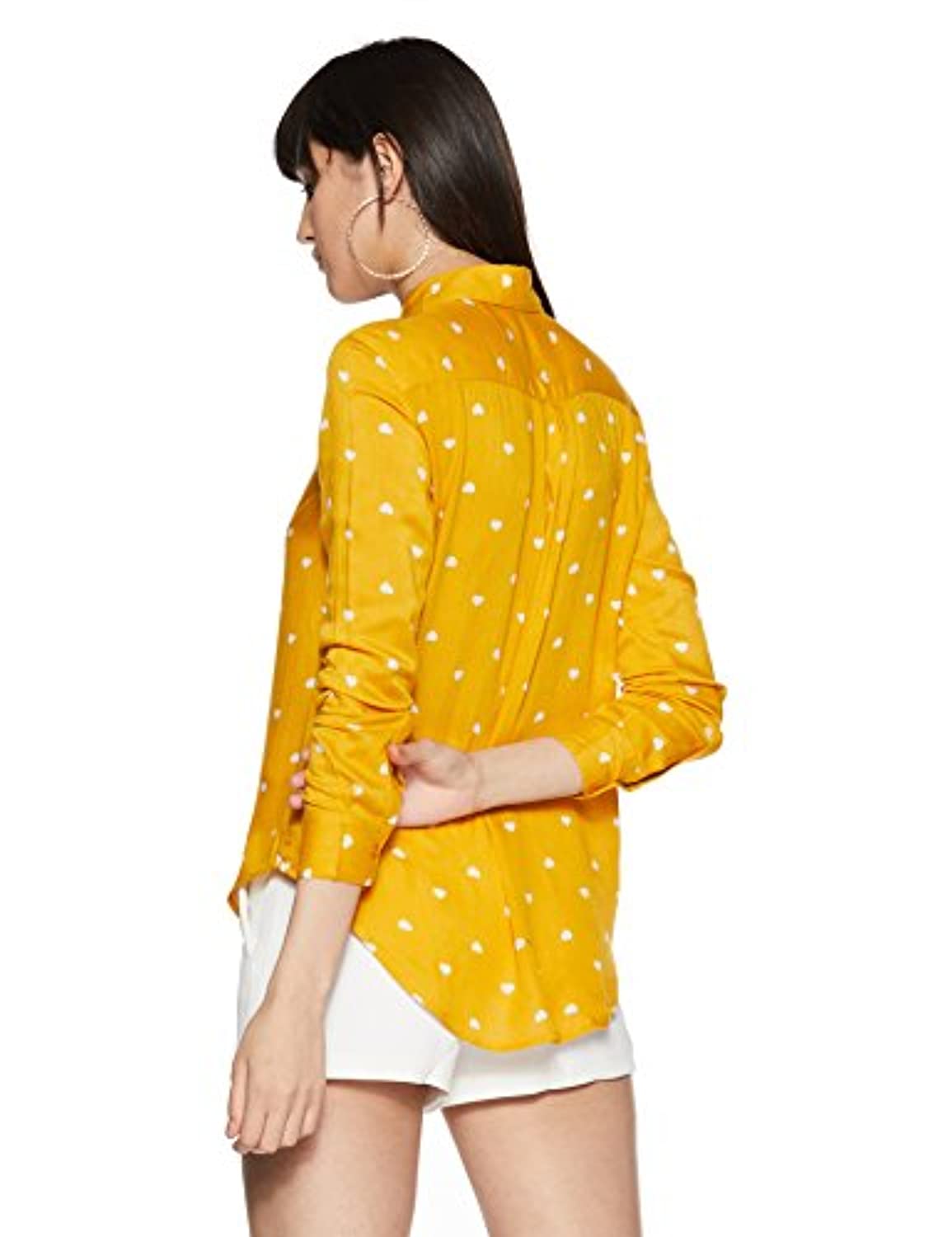 Women's Comfort fit Yellow Full Sleeve Shirt