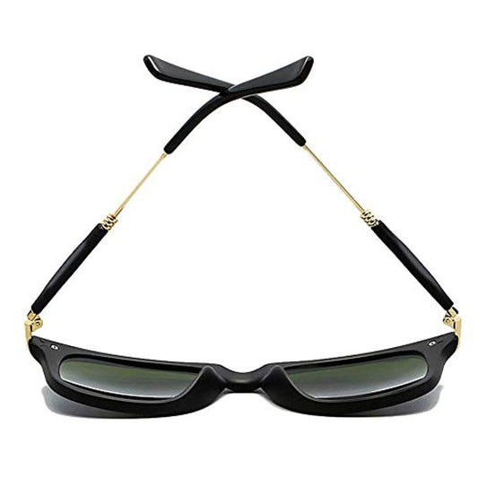 REX Tony Stark Style Square Black Frame Sunglasses