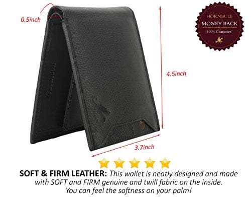Combo of Leather Black Wallet and Belt