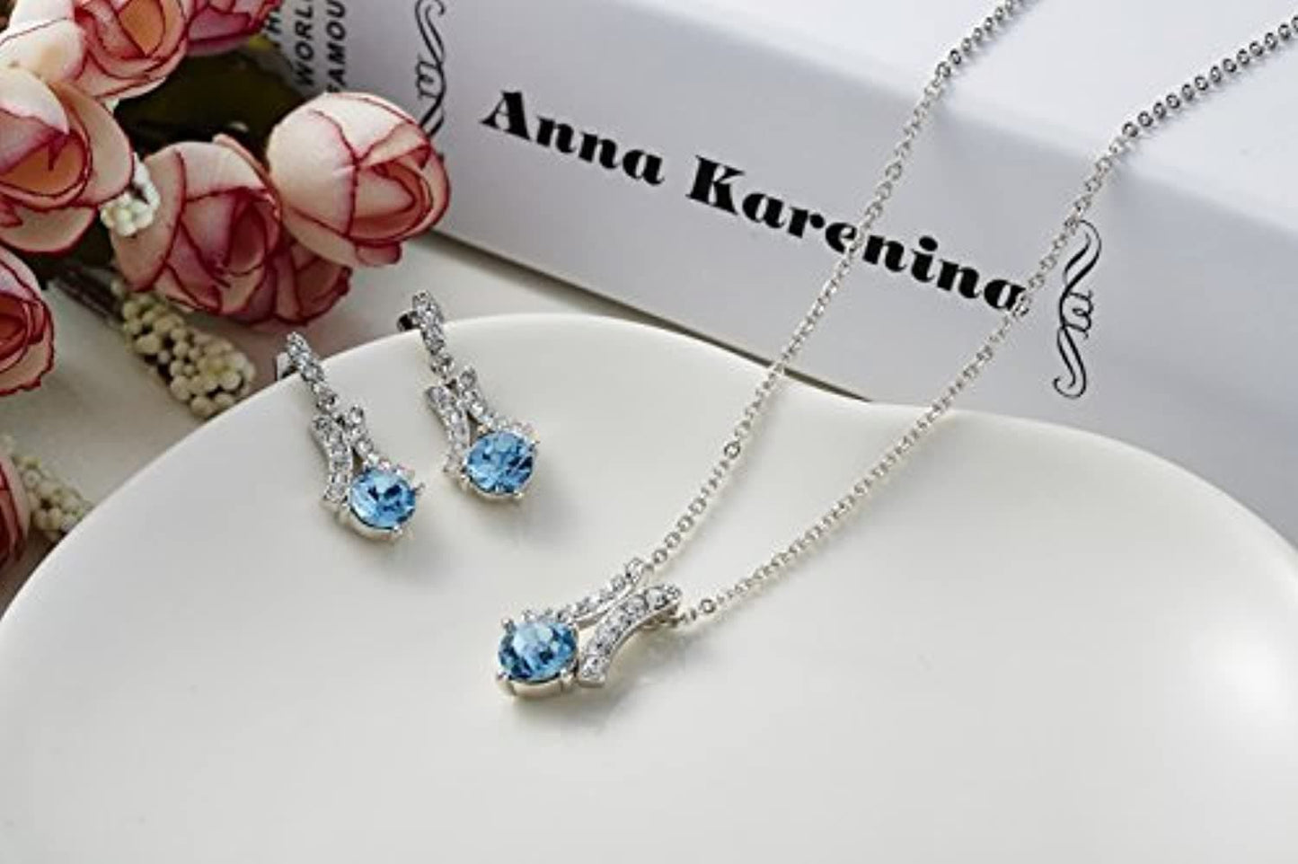 Authentic Crystals from Swarovski Designer Pendant Set Jewellery