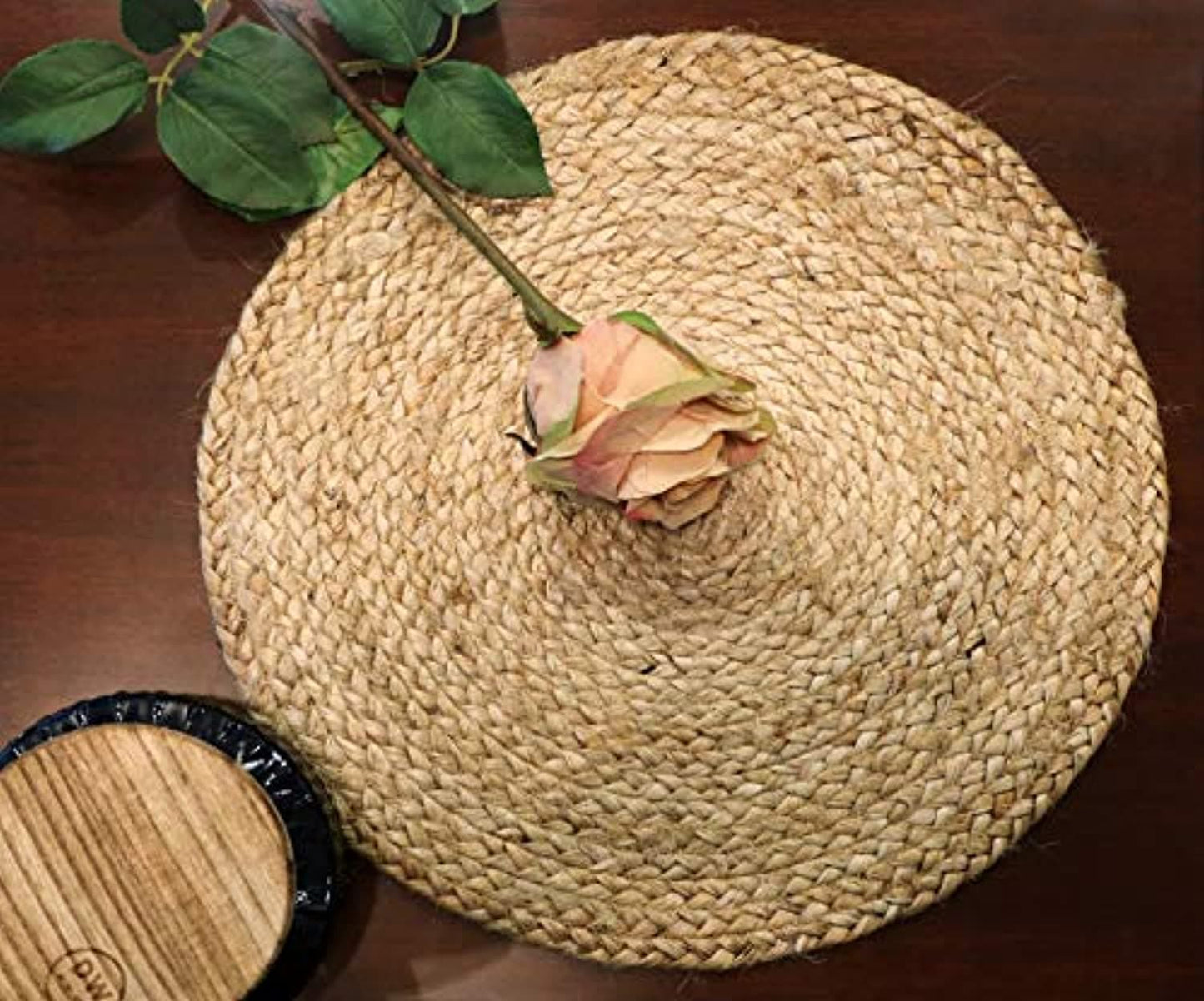 Set of 2 Braided Jute Place Mats