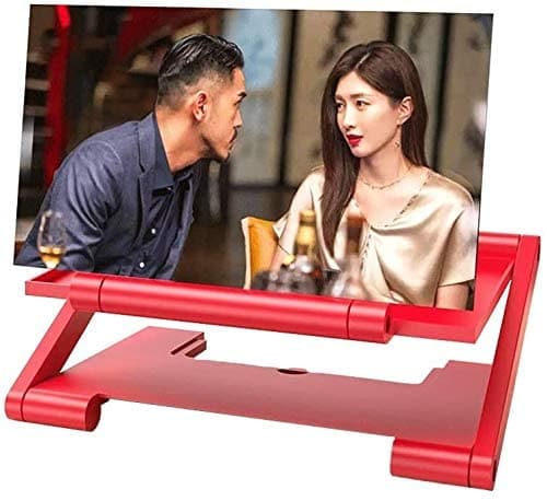 Mobile Screen Magnifier 8 inches Phone Enlarger Movie Amplifier Magnifying Glass with Foldable Stand