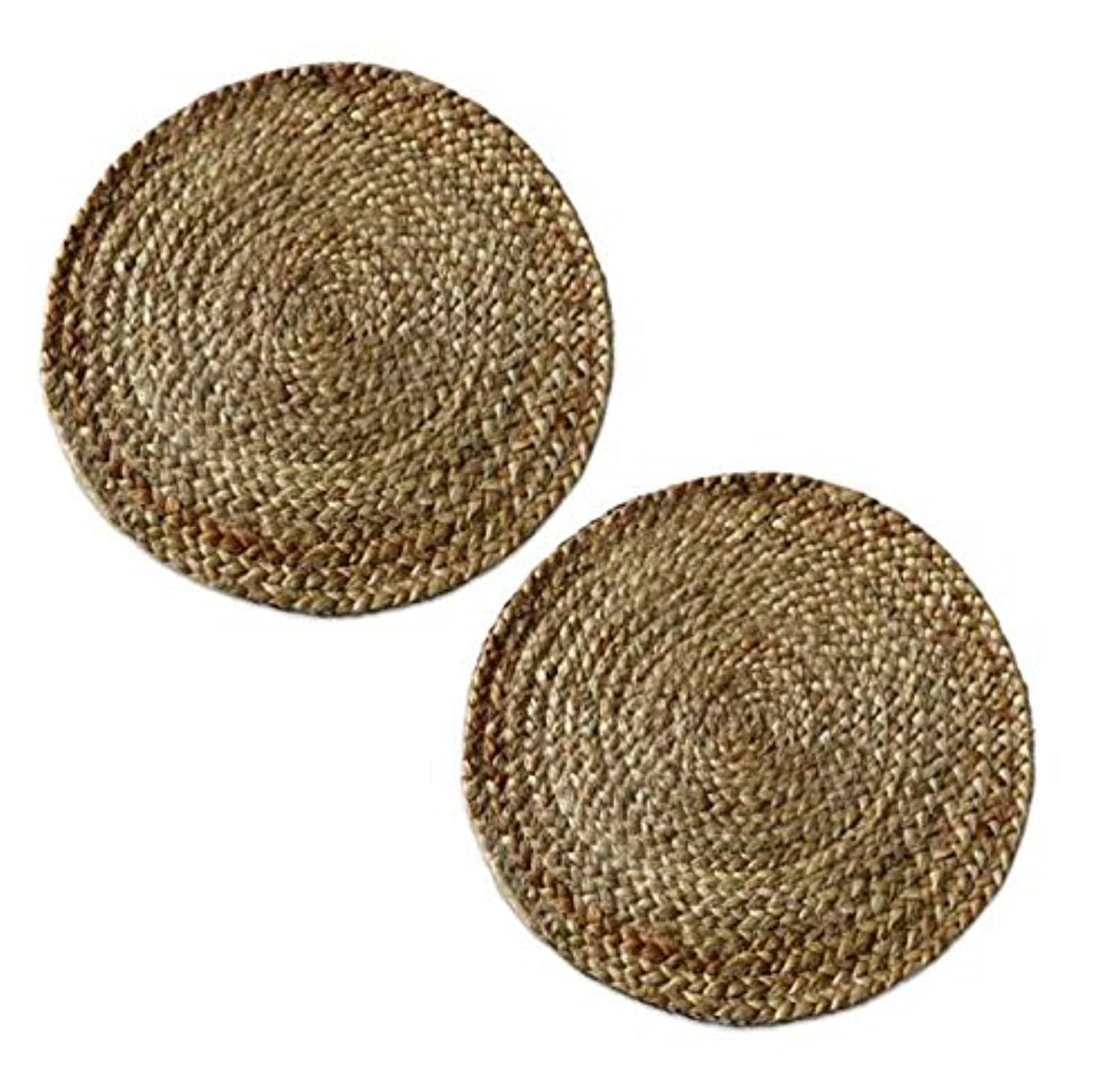 Set of 2 Braided Jute Place Mats