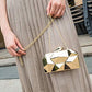 Party Wear Beautiful Metallic Acrylic Box Clutch Bag Purse