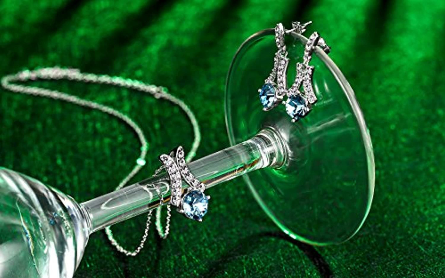 Authentic Crystals from Swarovski Designer Pendant Set Jewellery
