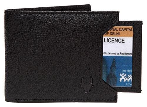 Black Genuine Leather Wallet Purse