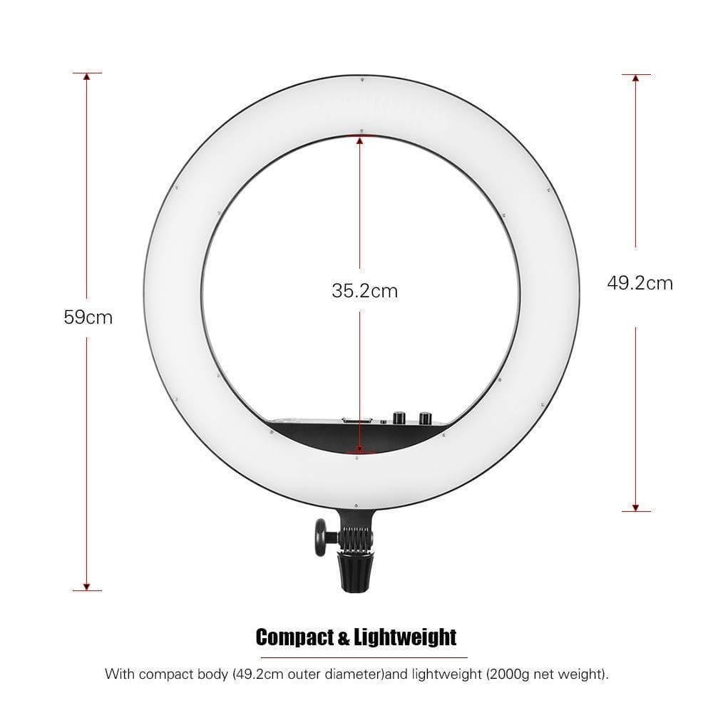 Selfie Light with 36 LED Bulbs Flash Lamp Clip Ring Lights Fill-In Lighting Portable for Phone Tablet iPad Laptop Camera
