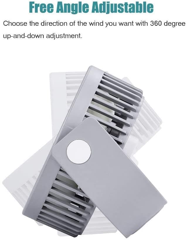 Mini USB Desk Fan with Double Fan Blade