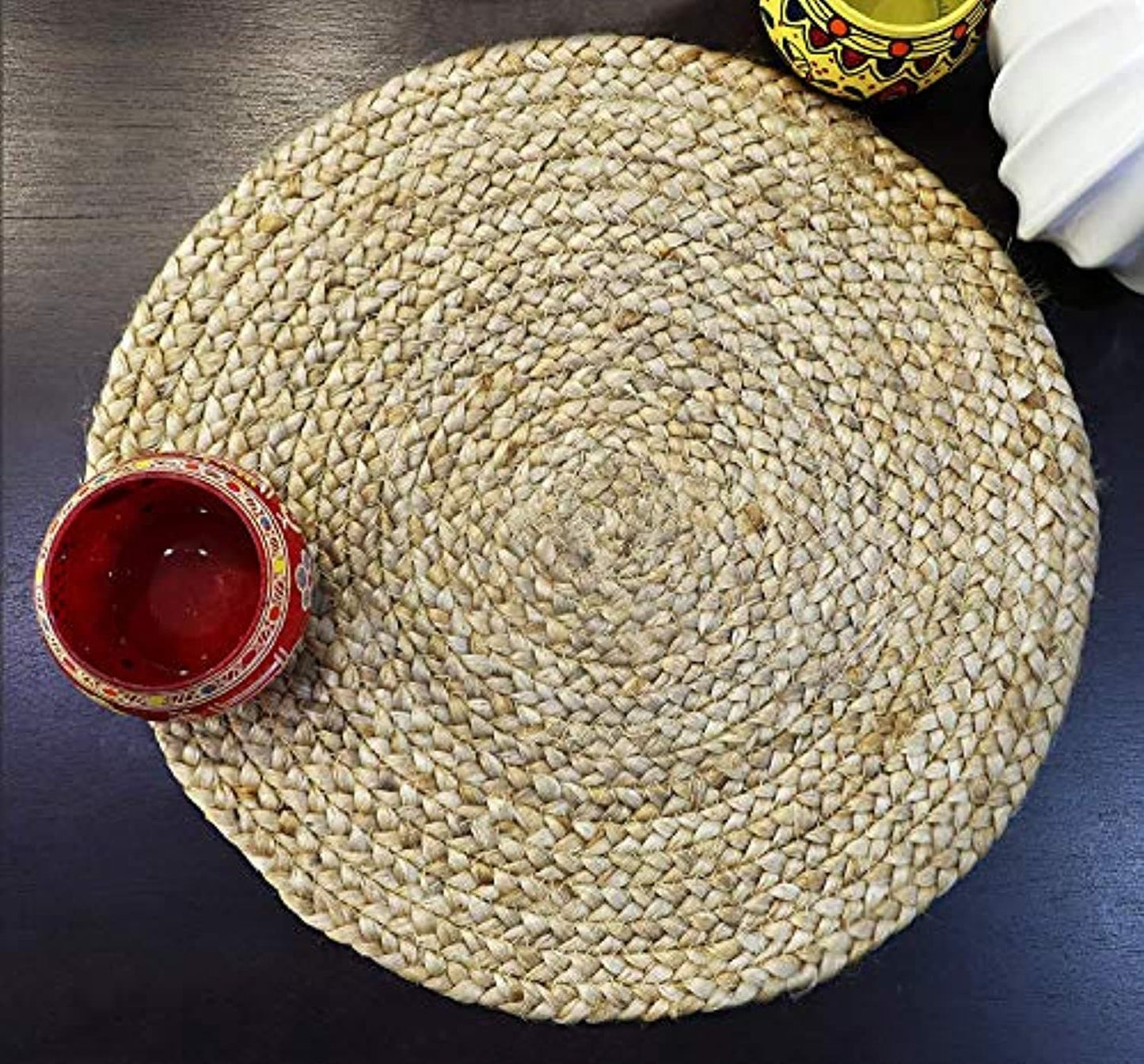 Set of 2 Braided Jute Place Mats