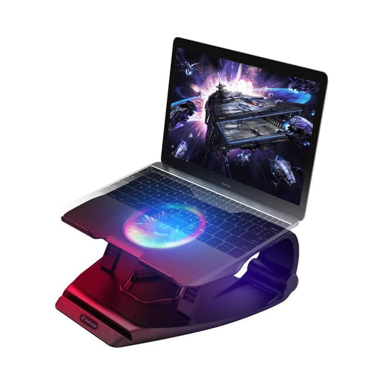 LED Cooling Fan Pad Stand for 12 to 15.6 Inch Notebooks with Adjustable Height