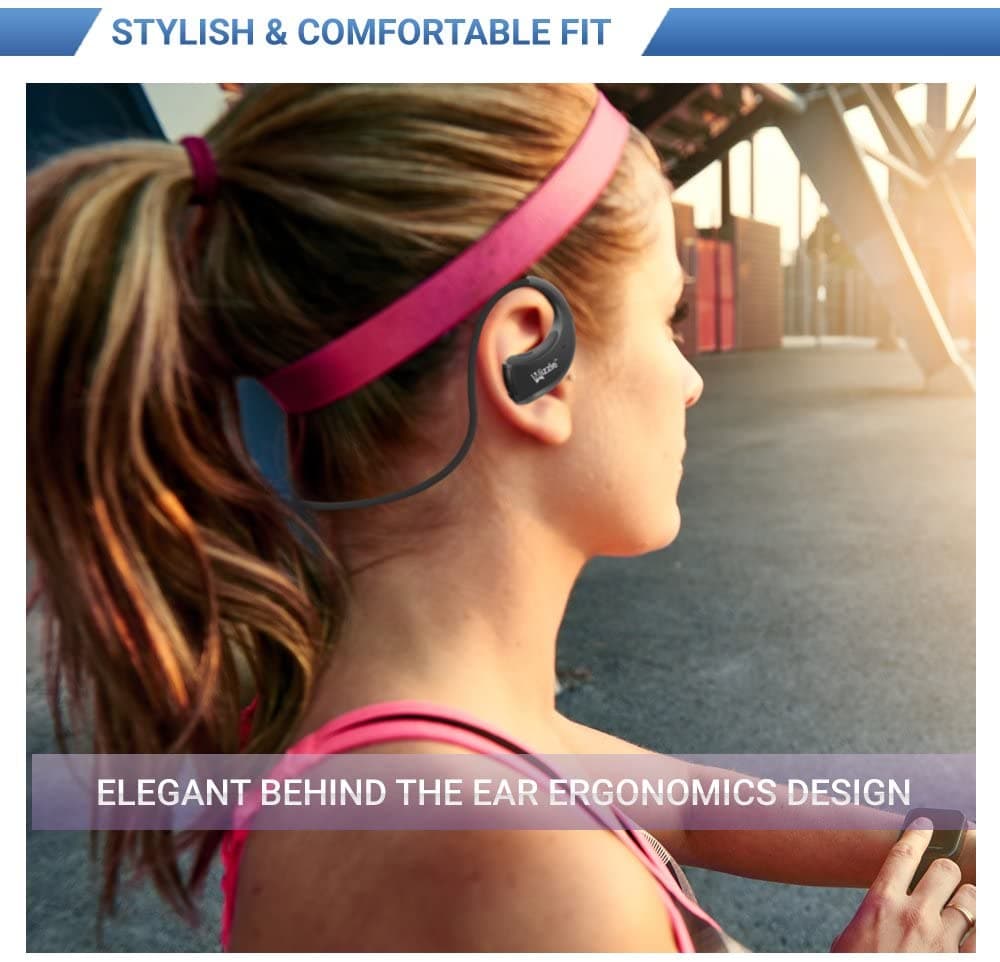 Stereo Bluetooth In-Ear Headphones with mic for Gym Running Cycling Jogging Sports Workouts Outdoor