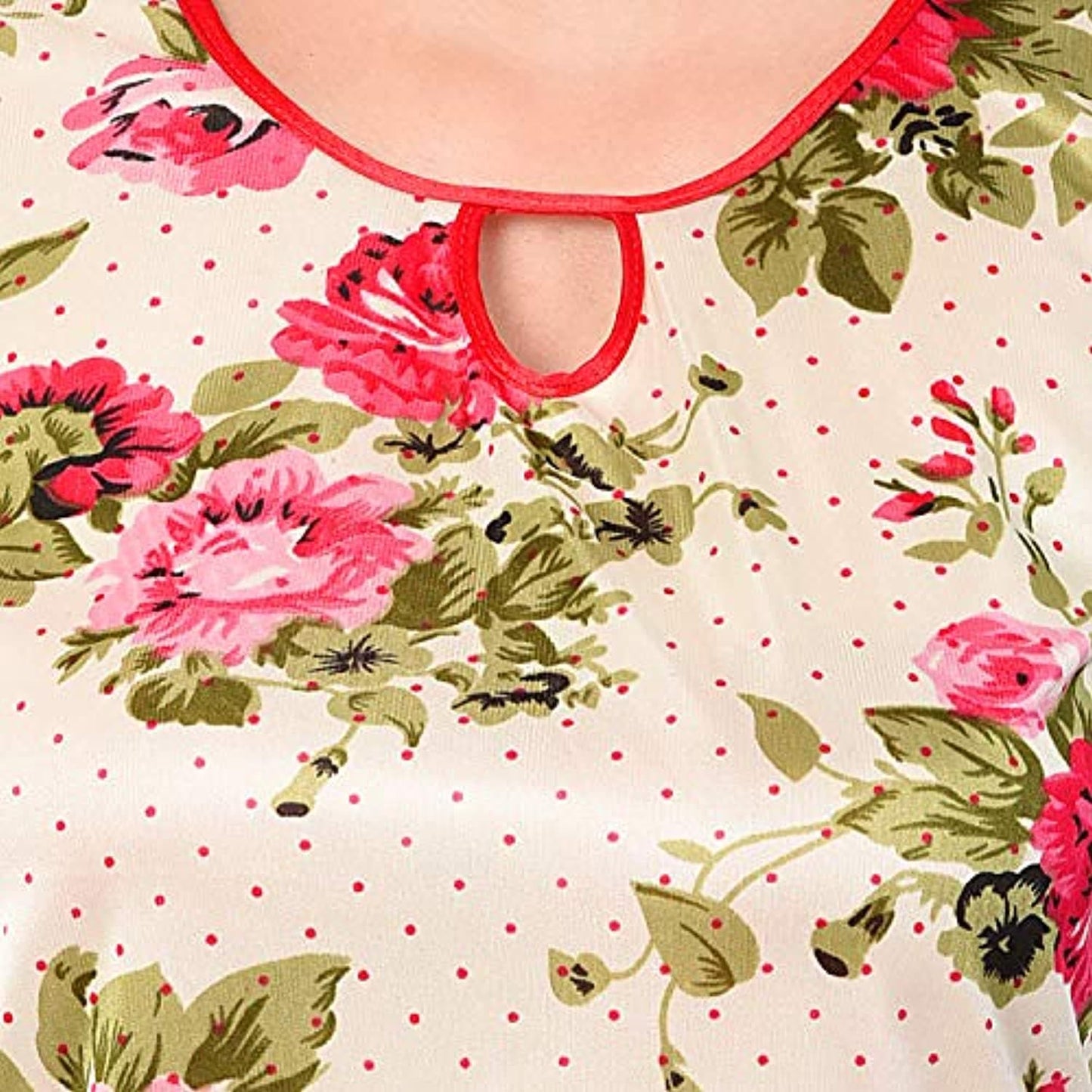 Sleeveless Flower Print Top and Capri Pants Sleepwear Set