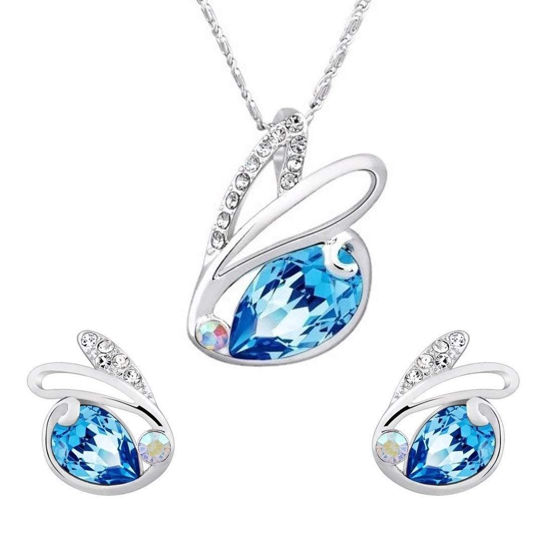 Authentic Crystals from Swarovski Designer Pendant Set Jewellery