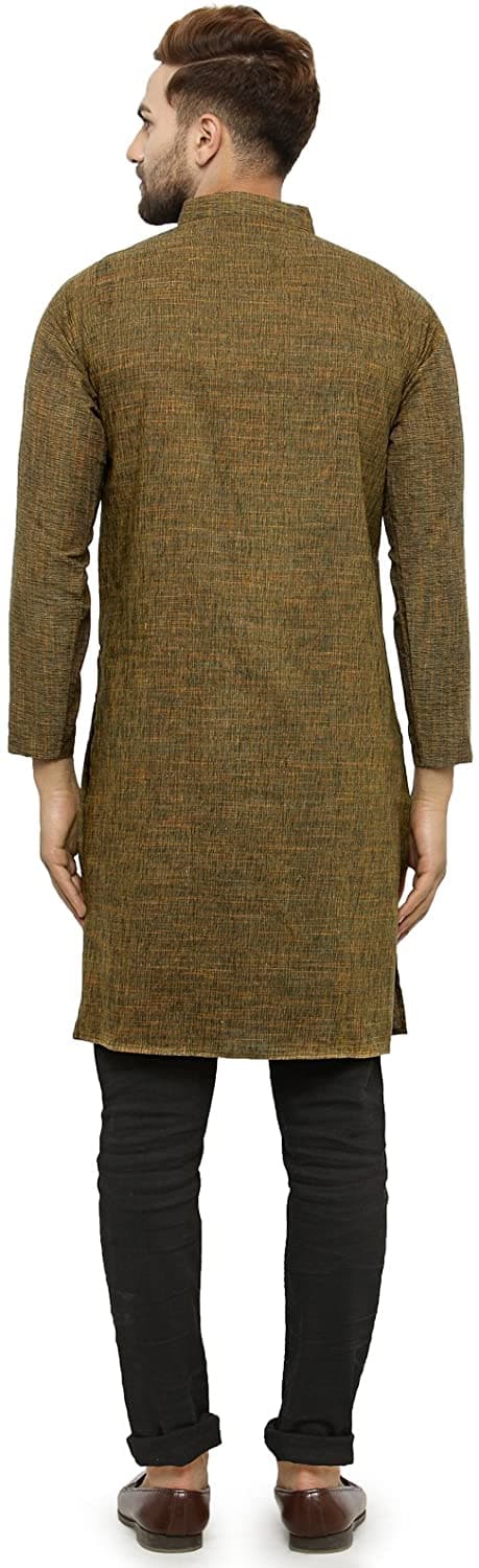 Full Sleeve Knee Length Cotton Regular Kurta