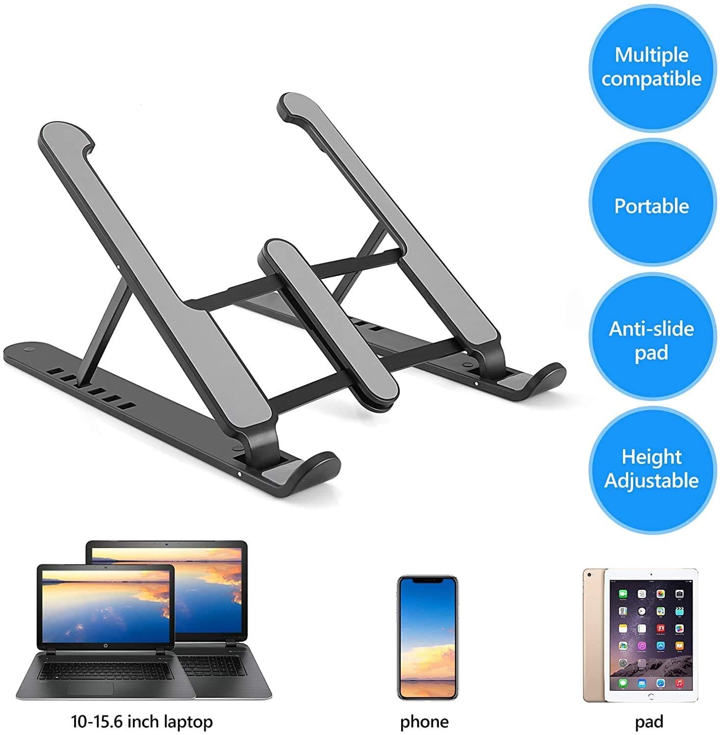 Angle Adjustable Height Portable Laptop Bracket Stand Laptop