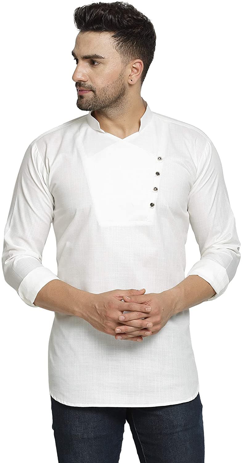 Full Sleeve Cotton Blend Solid Straight Kurta