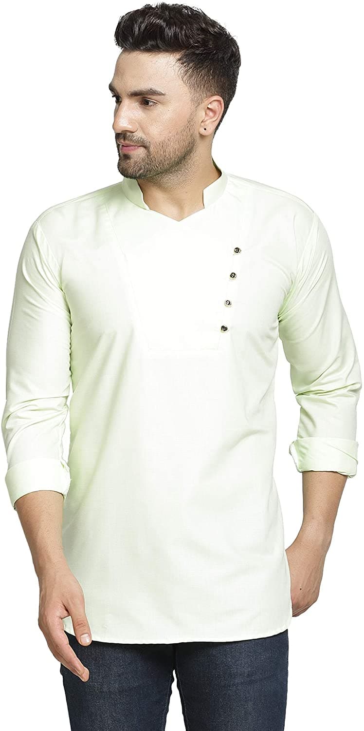 Full Sleeve Cotton Blend Solid Straight Kurta