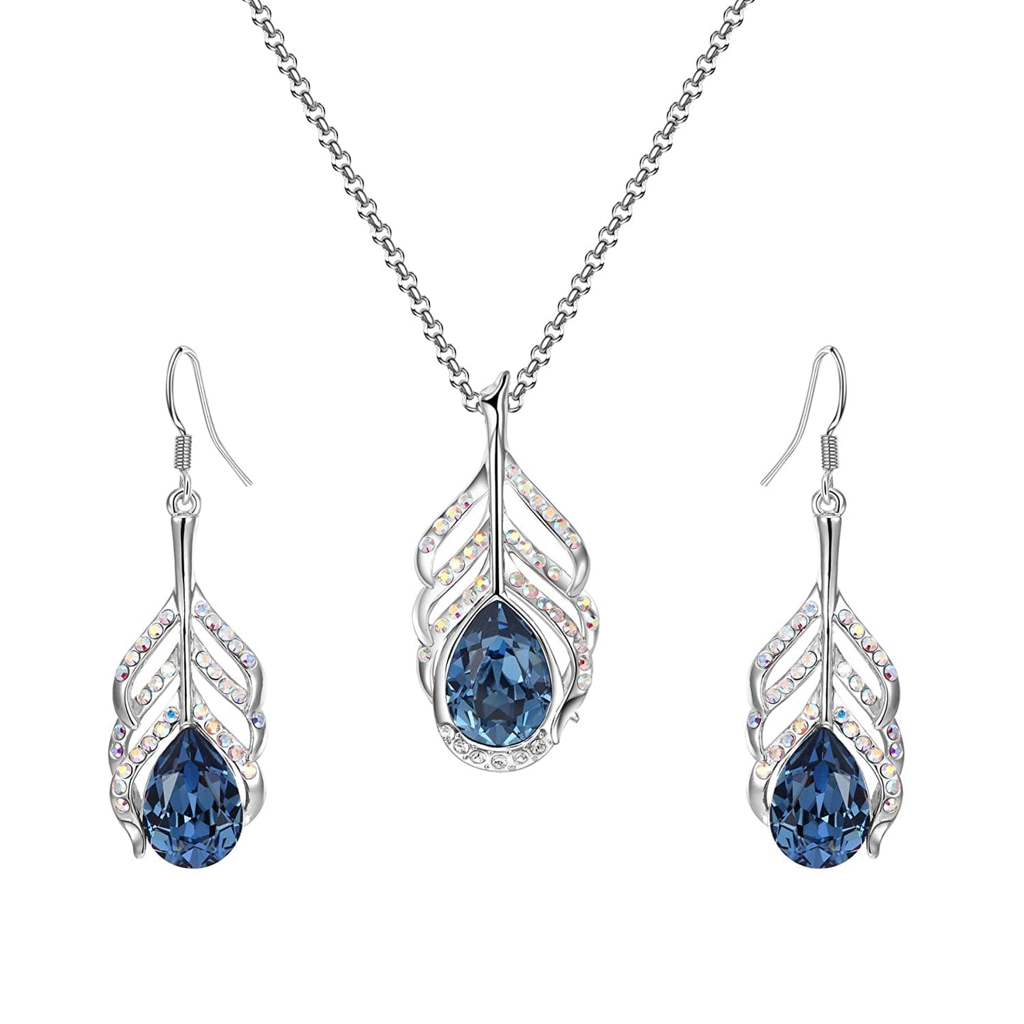 Authentic Crystals from Swarovski Designer Pendant Set Jewellery