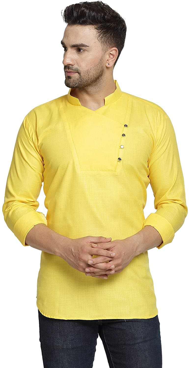 Full Sleeve Cotton Blend Solid Straight Kurta