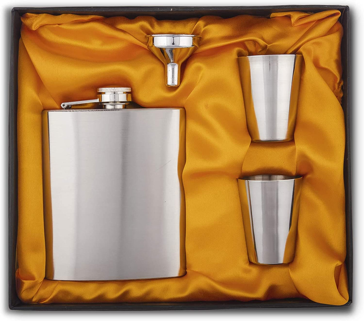 Easy Sip Stainless Steel Hip Flasks 8 Oz (230 Ml)