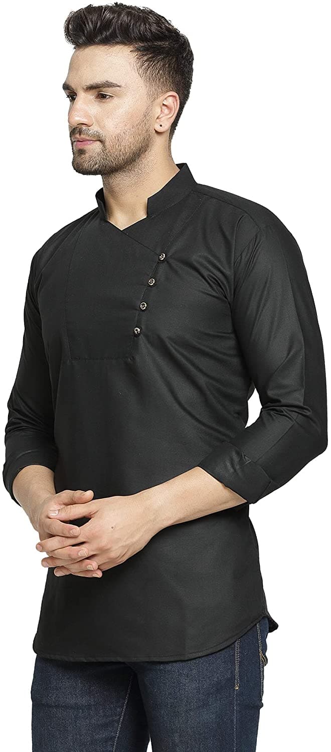 Full Sleeve Cotton Blend Solid Straight Kurta