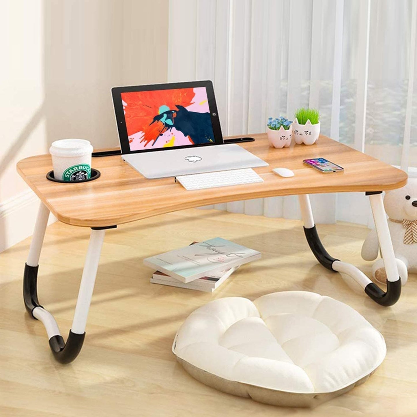 Multi-Purpose Laptop Desk with Foldable Non-Slip Legs