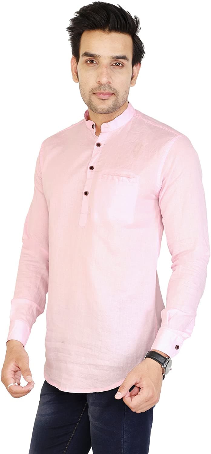 Full Sleeve Cotton Regular Fit Short Kurta