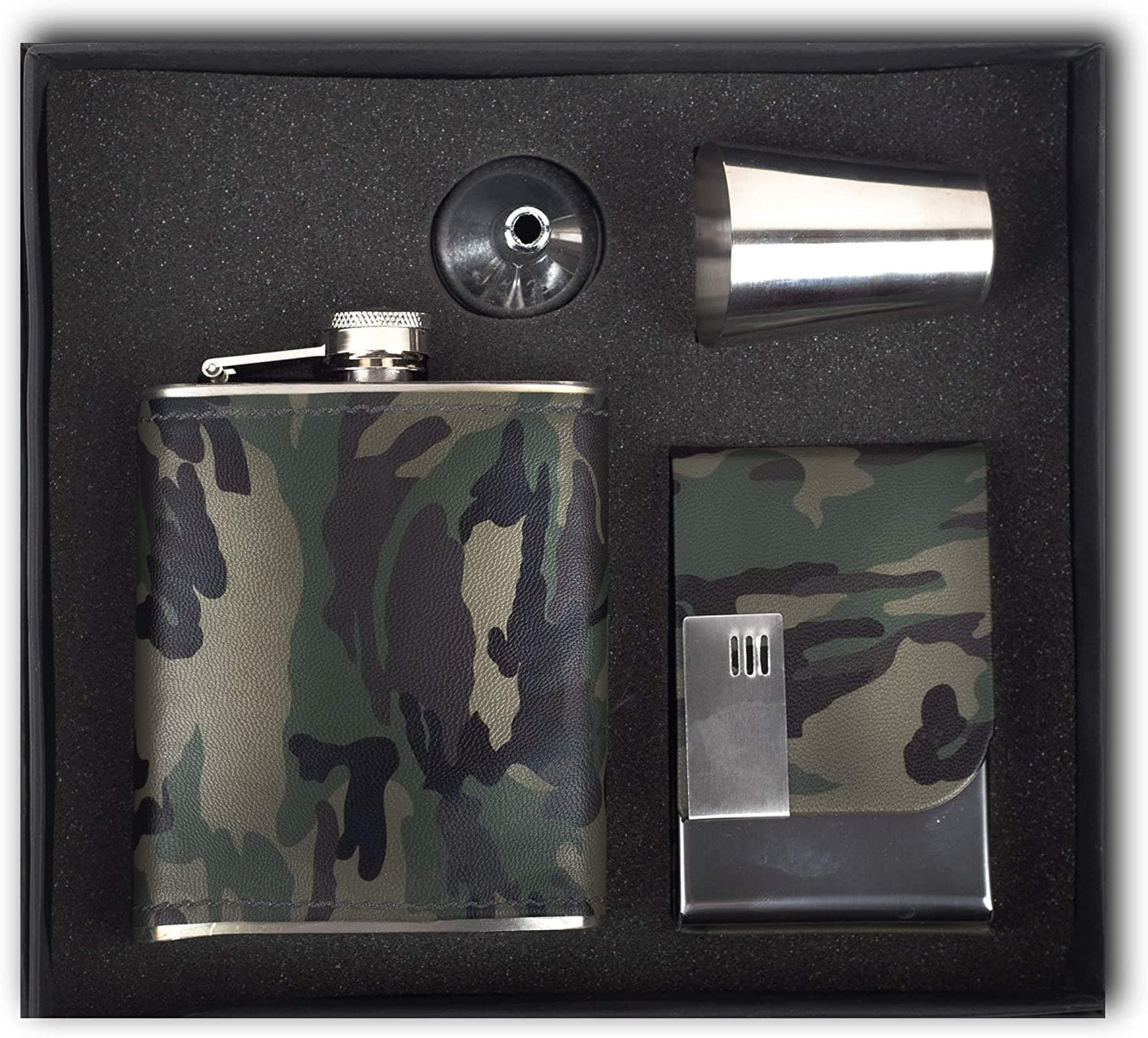 Easy Sip Stainless Steel Hip Flasks 8 Oz (230 Ml)