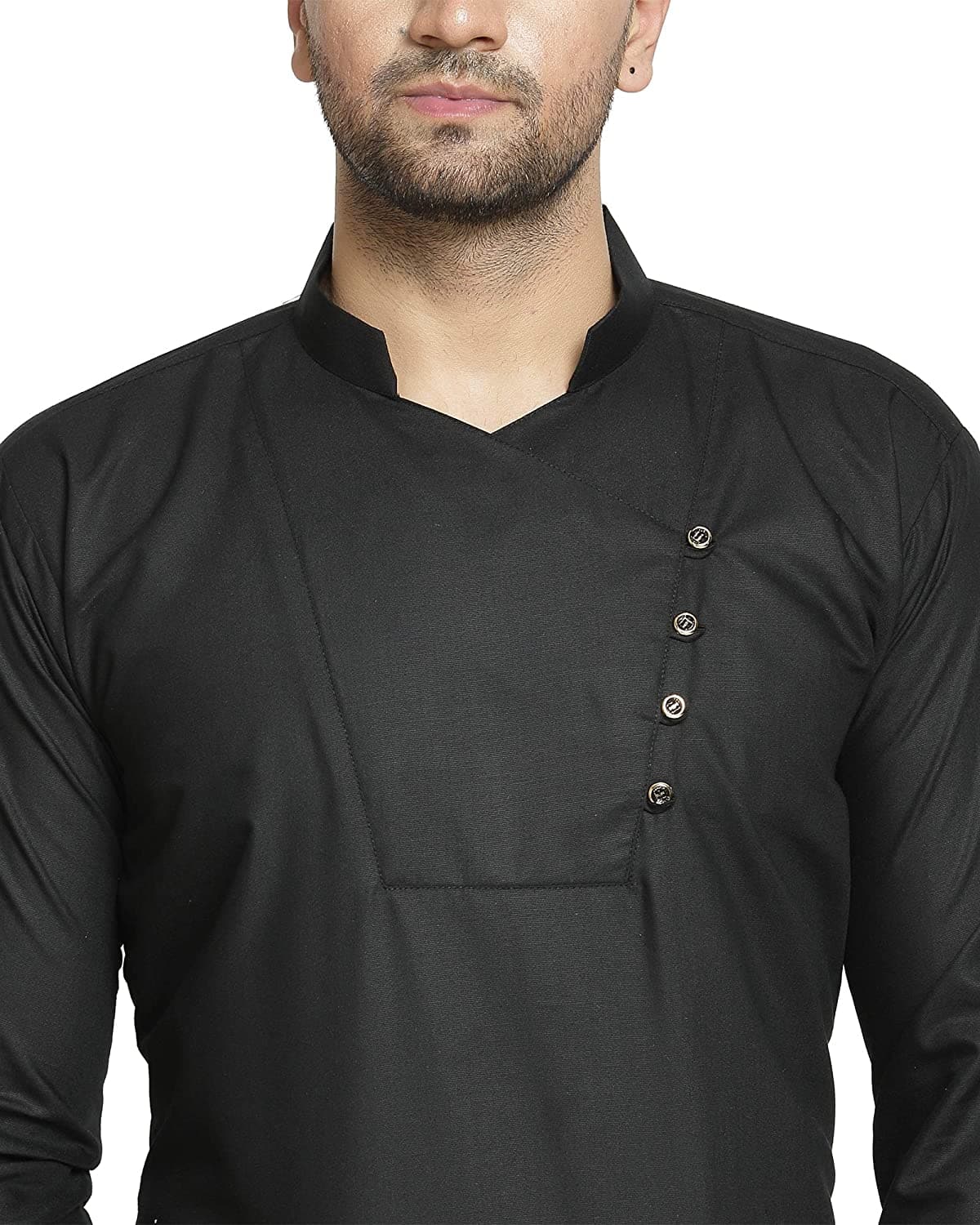 Full Sleeve Cotton Blend Solid Straight Kurta