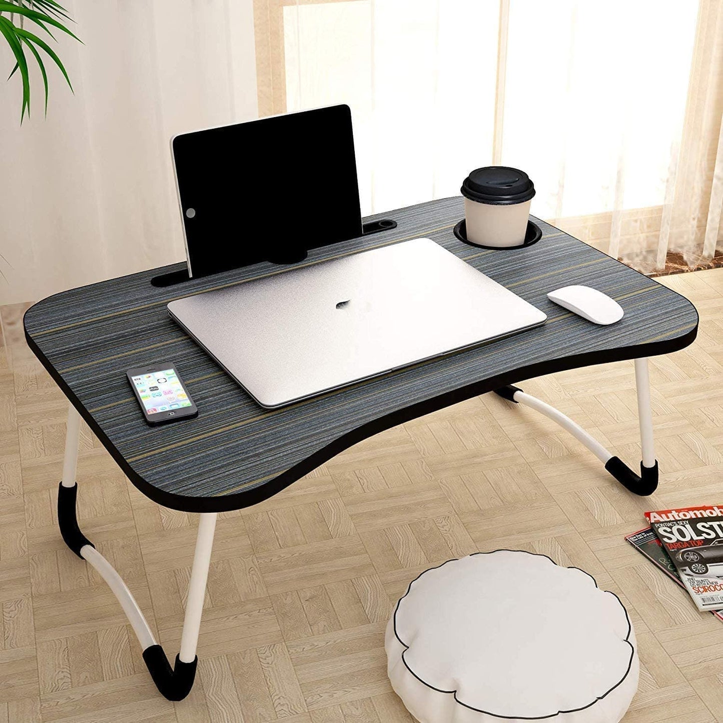 Multi-Purpose Laptop Desk with Foldable Non-Slip Legs