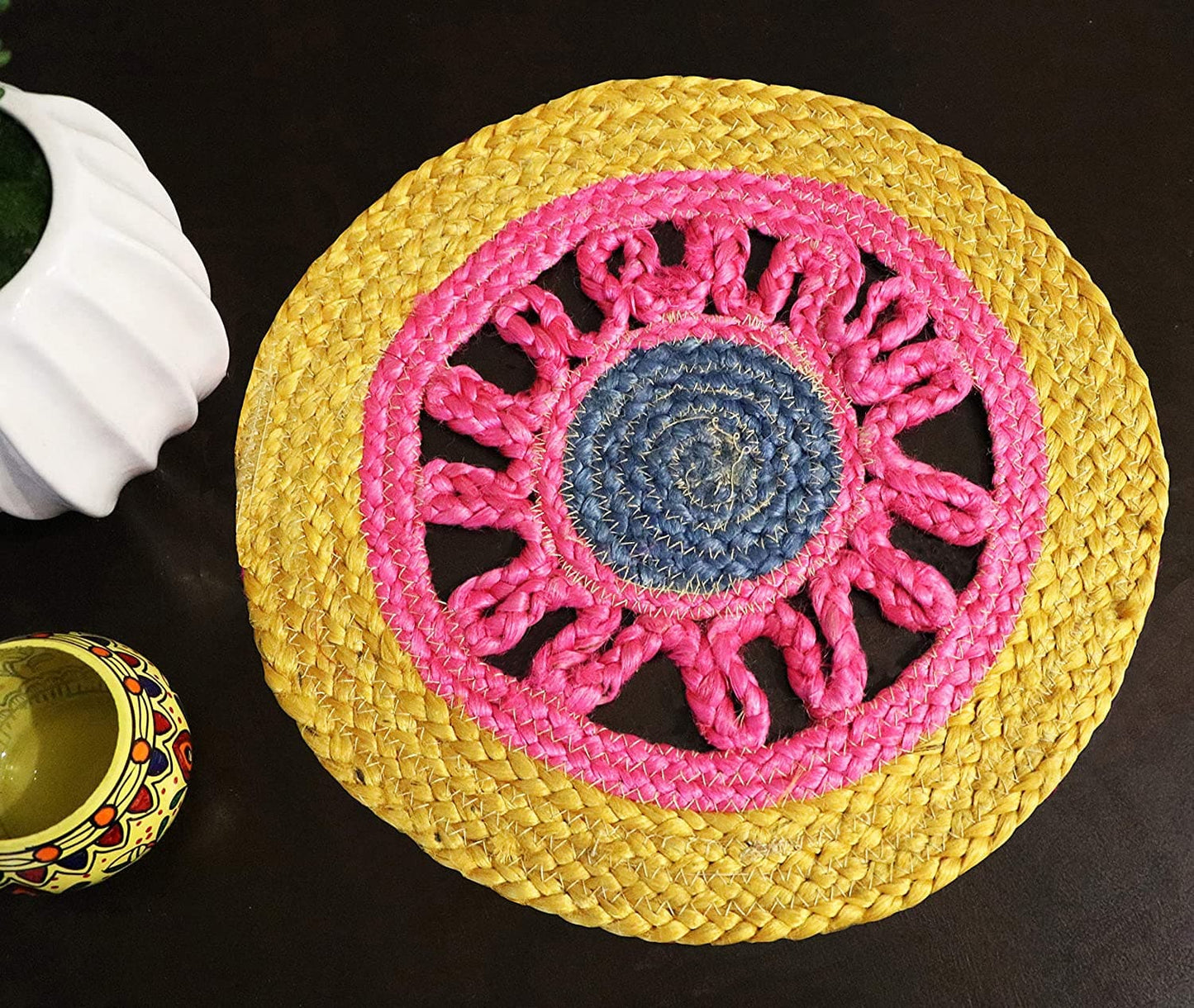 Set of 2 Braided Jute Place Mats