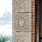 Rectangular Wall Decoration Panel in Antique White Gold Color
