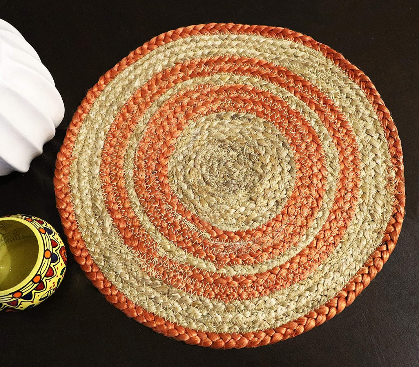 Set of 2 Braided Jute Place Mats