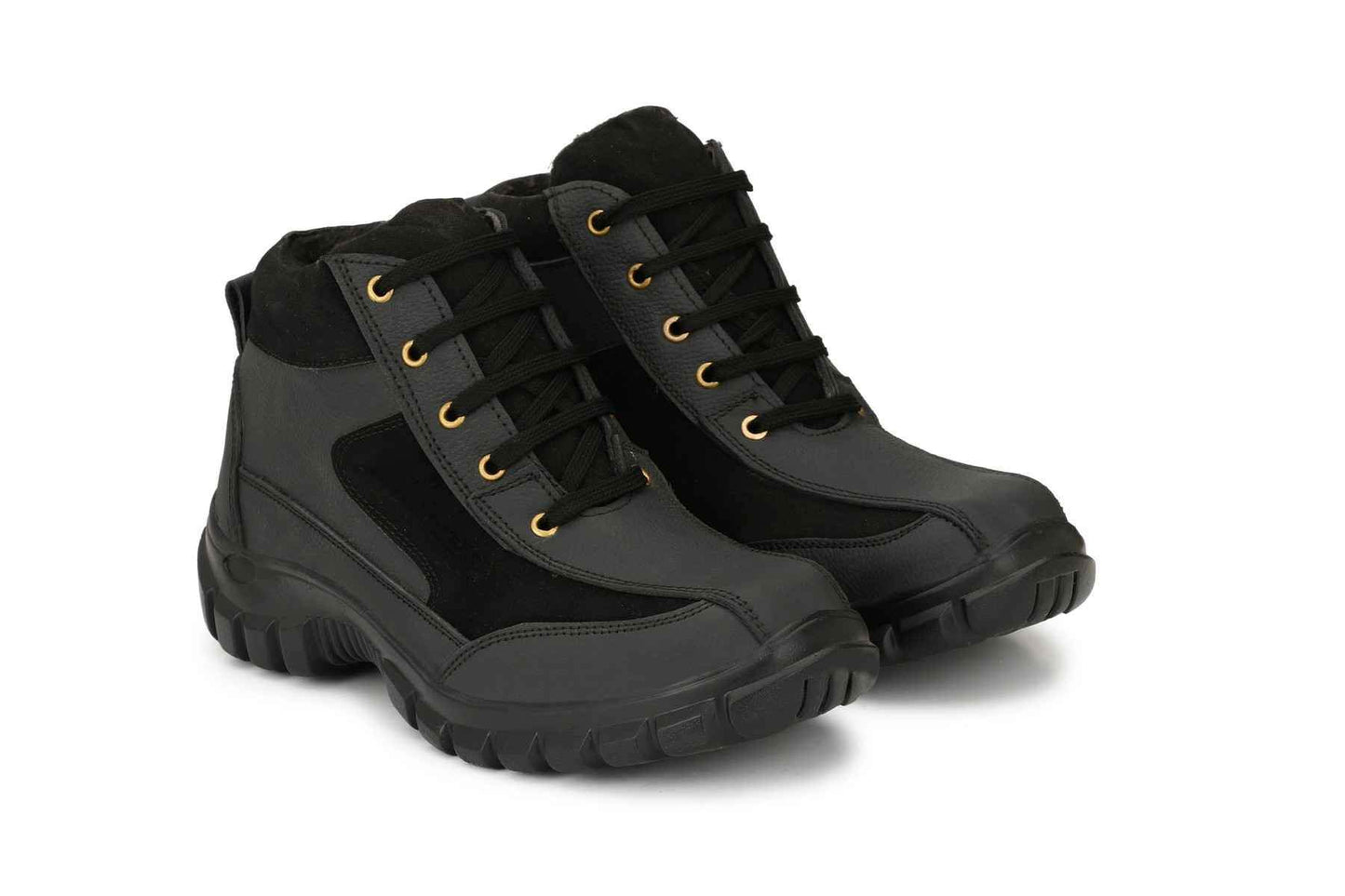 Leather Steel Toe Safety Shoes Ankle Boots