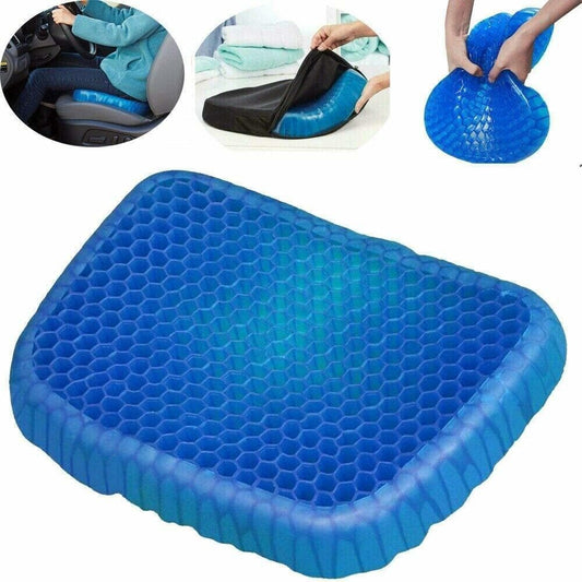 Egg Sitting Cool Gel Flex Cushion Seat Sitter Flex Pillow Back Support Hip Support  (Blue)