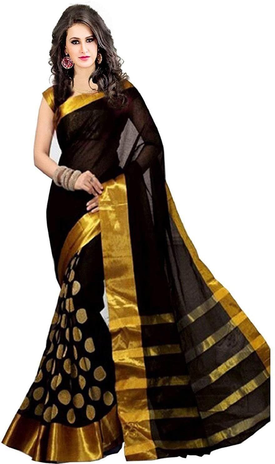 Woven Kanjivaram Cotton Silk Saree