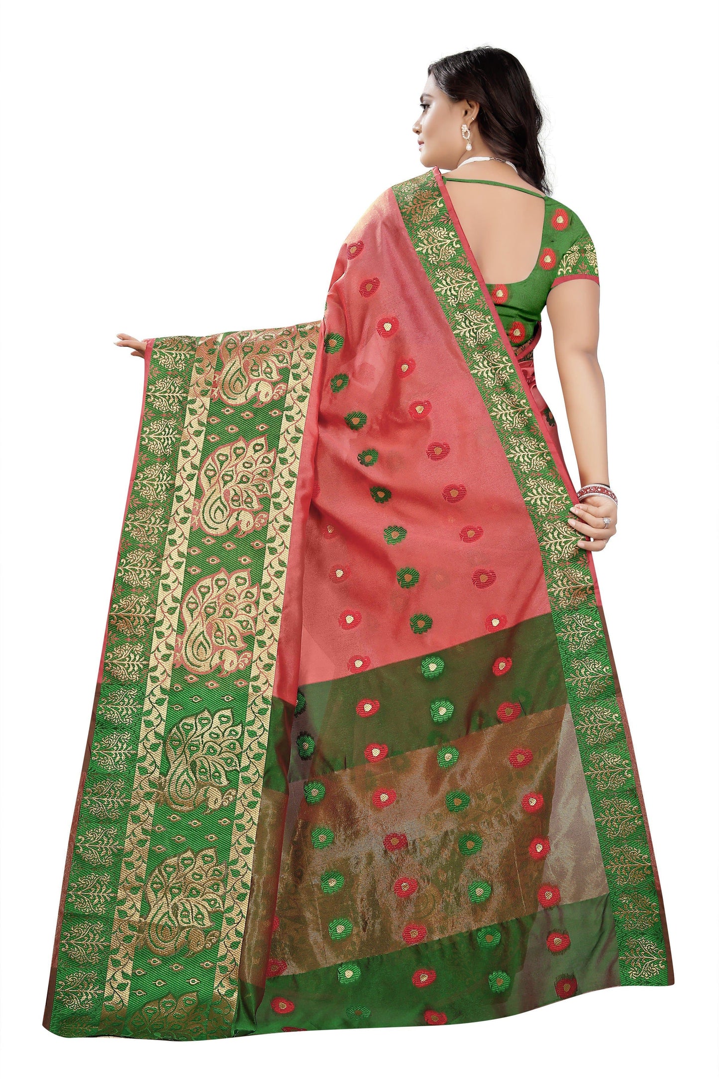Self Design Banarasi Silk Cotton Blend Saree