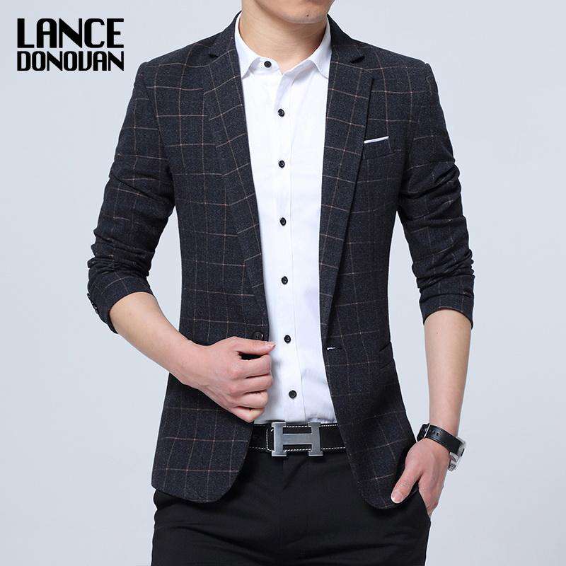 Slim Fit Leisure Casual Blazer – - Main Image