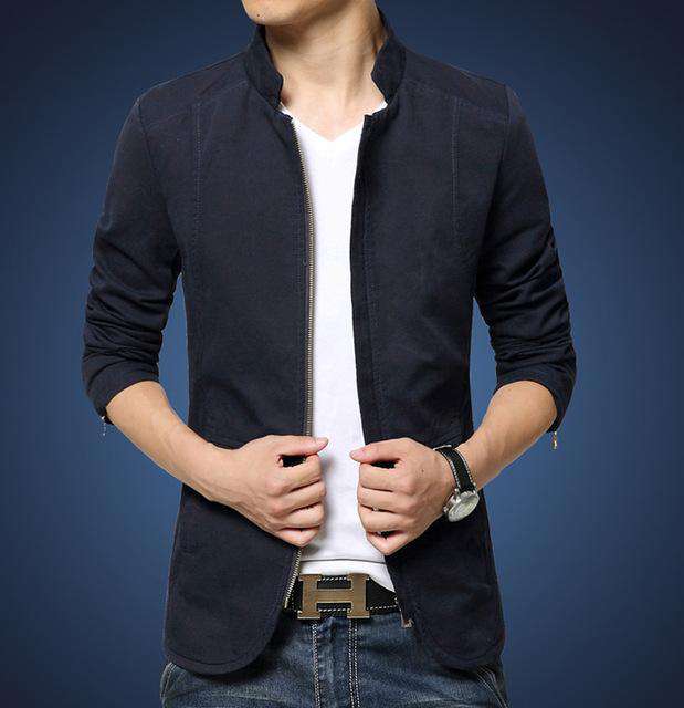 Slim fit Stander Collar Jacket - Wear.Style